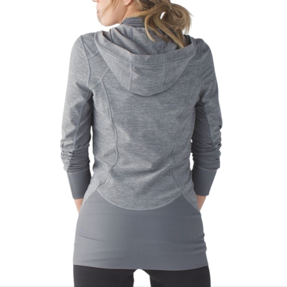 Lululemon Daily Practice Jacket Athleisure Run Workout Womens 6 Hiking Grey 2015 - Picture 3 of 15